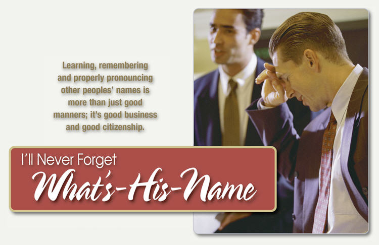 I'll Never Forget What's-His-Name