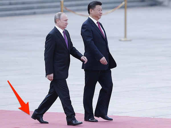 Vladimir Putin In Shoes With Taller Heels
