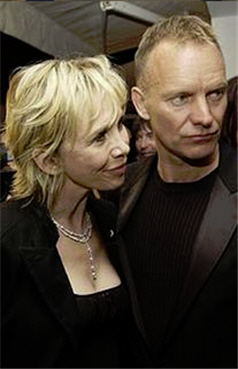 Sting and Trudie Styler