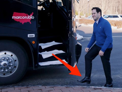 Marco Rubio In Shoes With Taller Heels